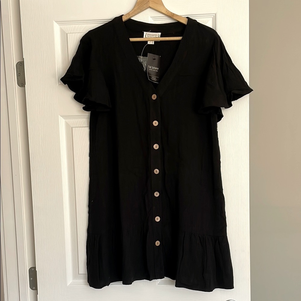 Little Black Linen Dress - New with Tags - Picture 1 of 7